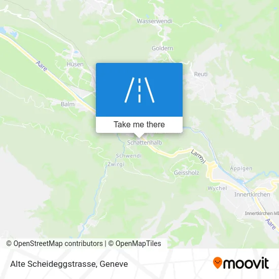 Alte Scheideggstrasse map