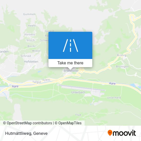 Hutmättliweg map