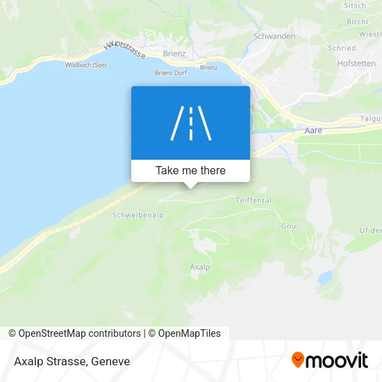Axalp Strasse map