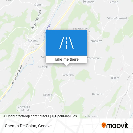 Chemin De Colan map