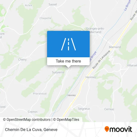 Chemin De La Cuva map