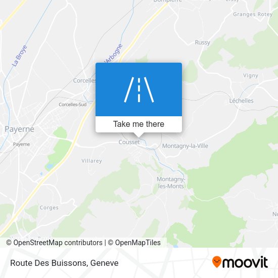 Route Des Buissons map