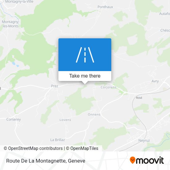 Route De La Montagnette map