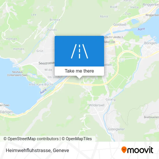 Heimwehfluhstrasse map