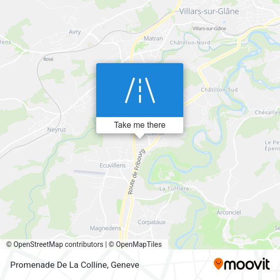 Promenade De La Colline map