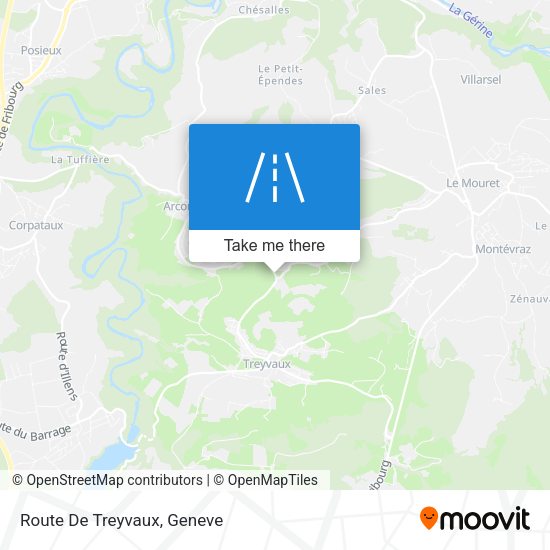 Route De Treyvaux map