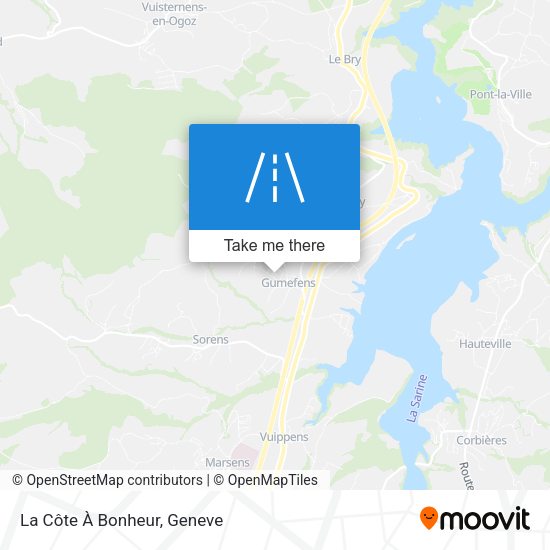 La Côte À Bonheur map