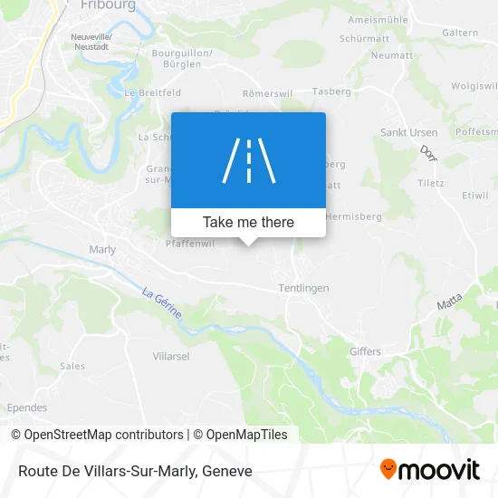 Route De Villars-Sur-Marly map