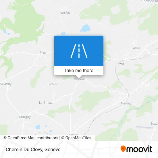 Chemin Du Clovy map