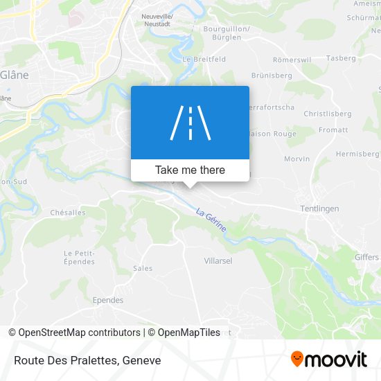 Route Des Pralettes map