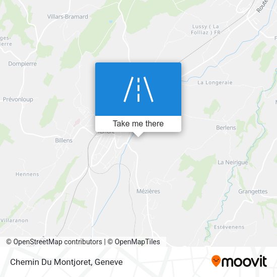 Chemin Du Montjoret map