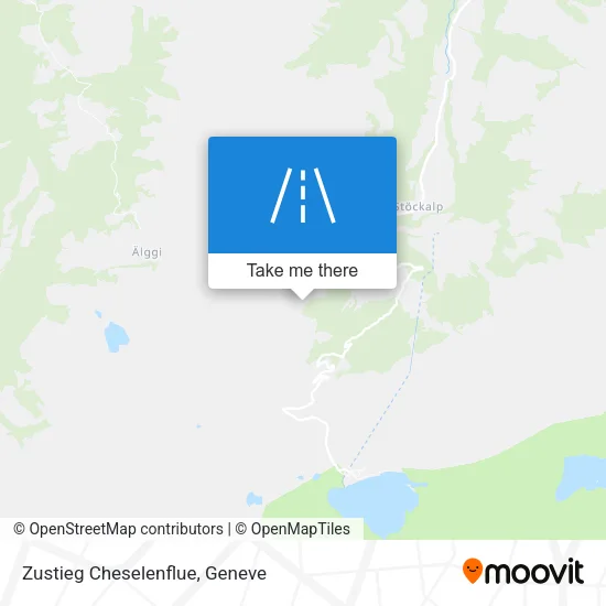 Zustieg Cheselenflue map