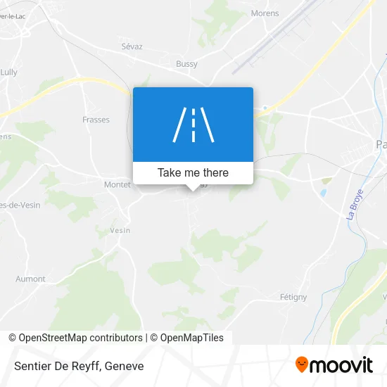 Sentier De Reyff map