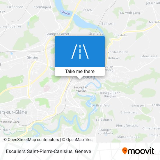 Escaliers Saint-Pierre-Canisius map