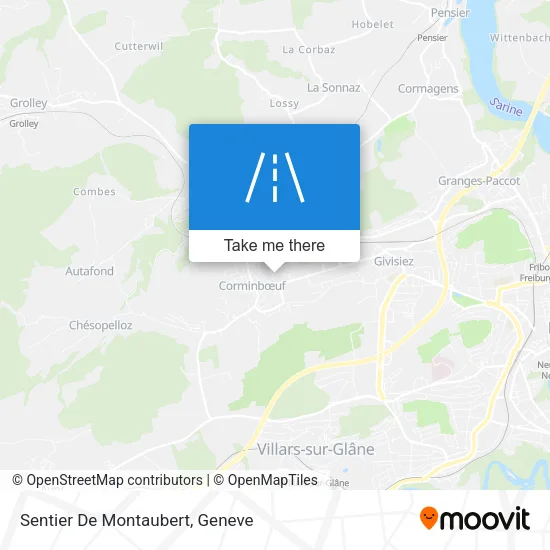 Sentier De Montaubert map