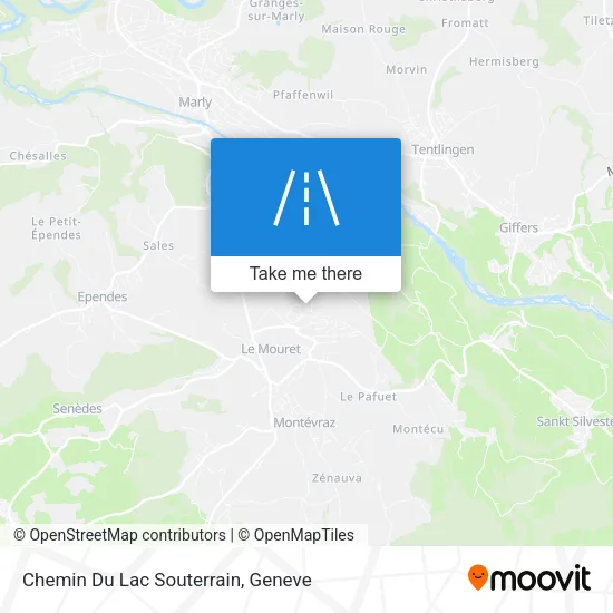 Chemin Du Lac Souterrain map