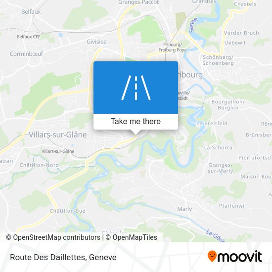 Route Des Daillettes map