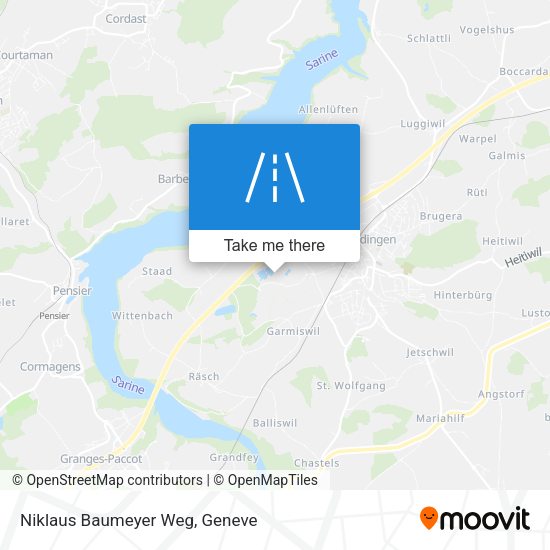 Niklaus Baumeyer Weg map