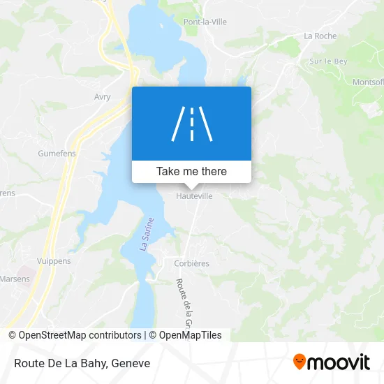 Route De La Bahy map