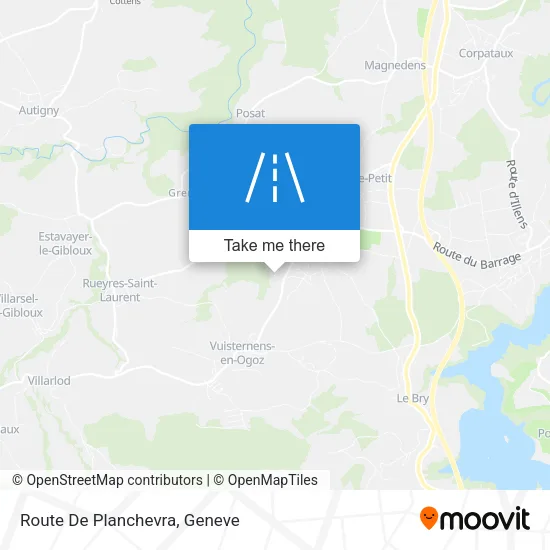 Route De Planchevra map