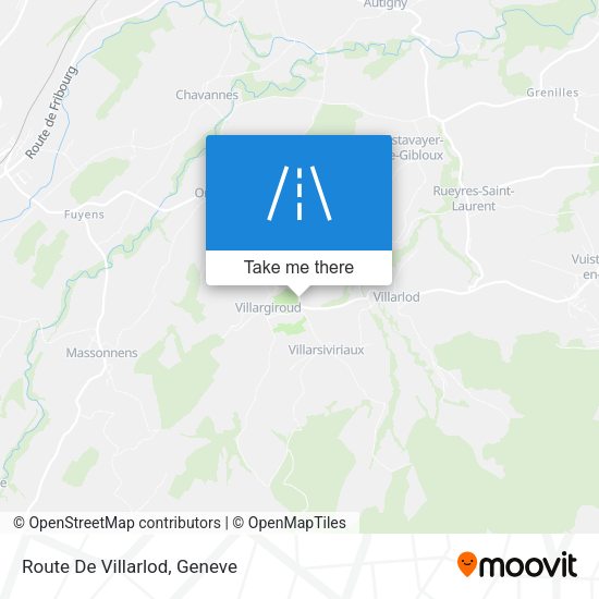 Route De Villarlod map