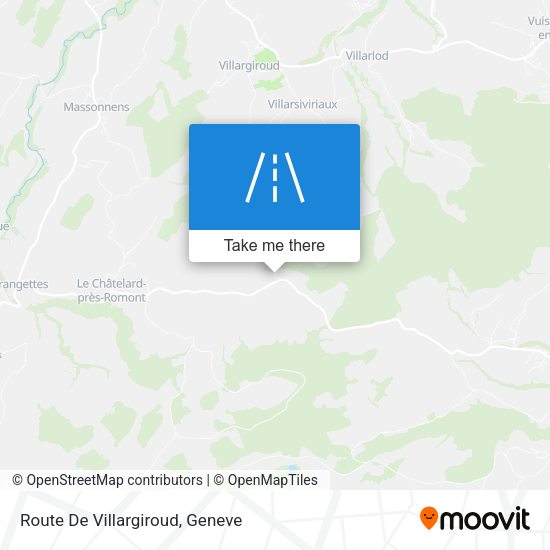 Route De Villargiroud map