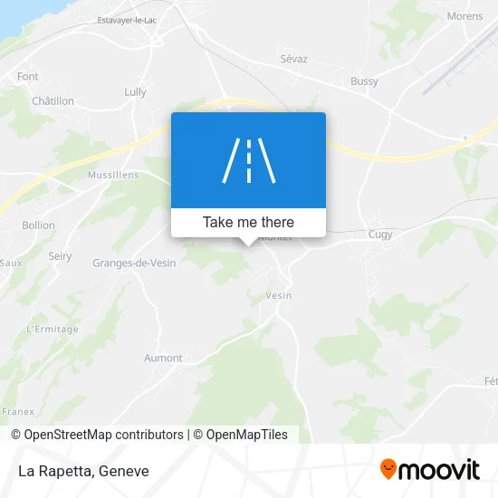 La Rapetta map