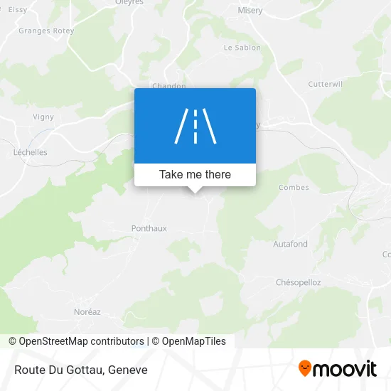 Route Du Gottau map