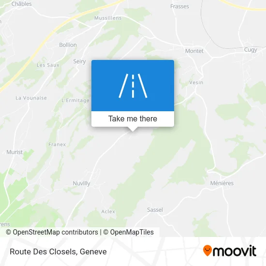 Route Des Closels map