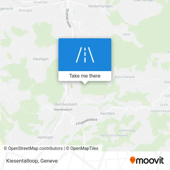 Kiesentalloop map