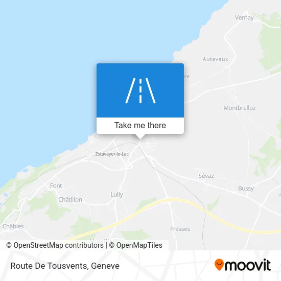 Route De Tousvents plan