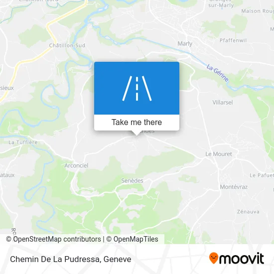 Chemin De La Pudressa map