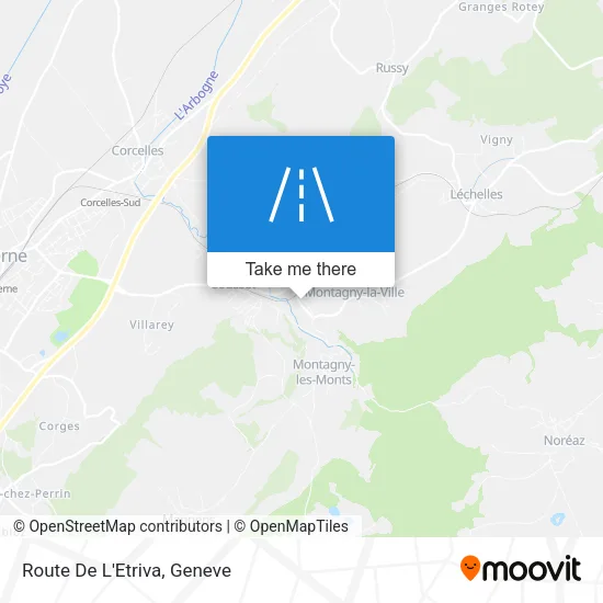 Route De L'Etriva plan