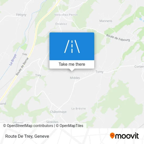 Route De Trey map