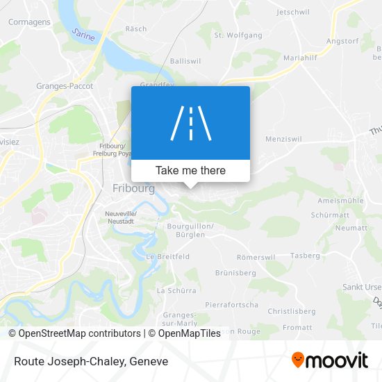 Route Joseph-Chaley map