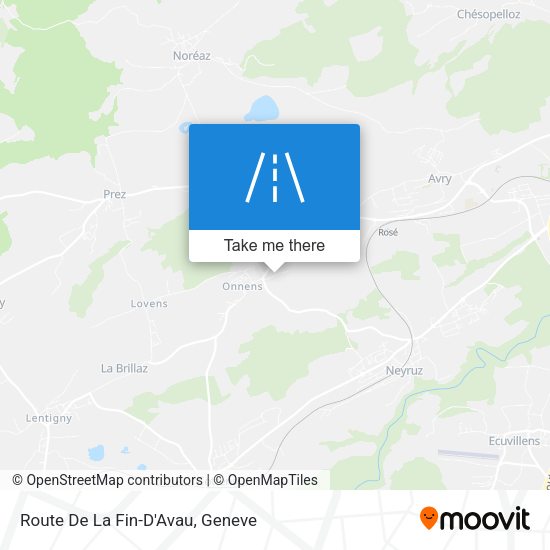 Route De La Fin-D'Avau map