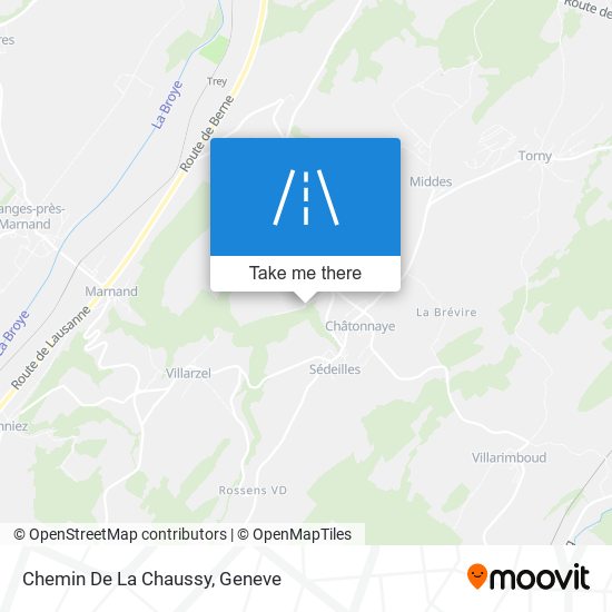 Chemin De La Chaussy map