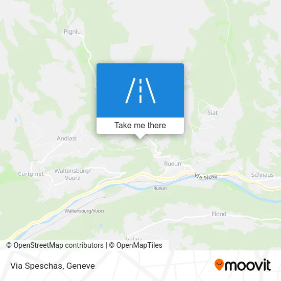 Via Speschas map