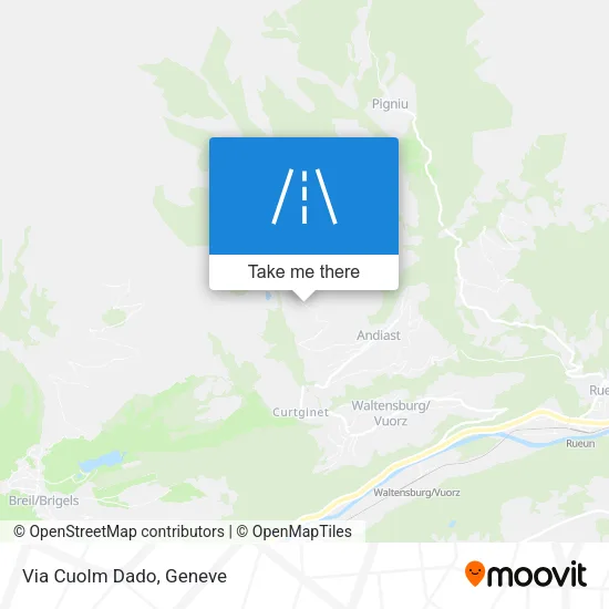 Via Cuolm Dado map