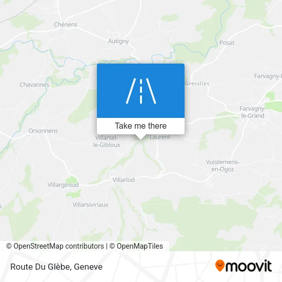 Route Du Glèbe map