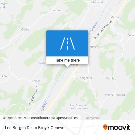 Les Berges De La Broye map