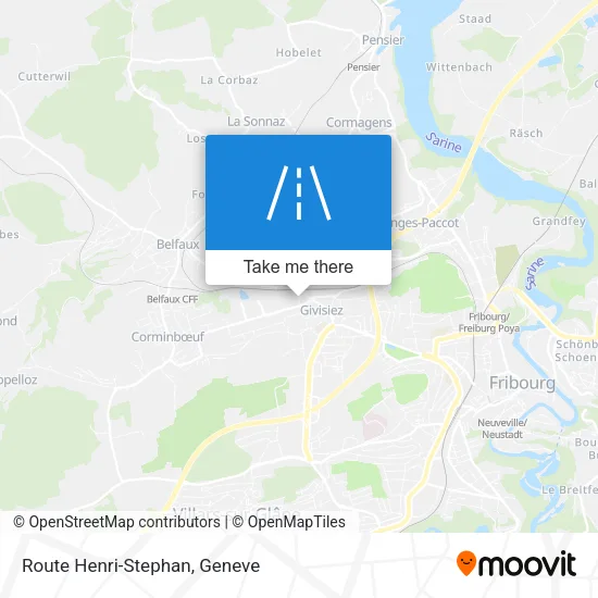 Route Henri-Stephan map