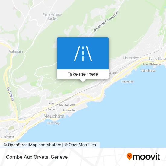 Combe Aux Orvets map