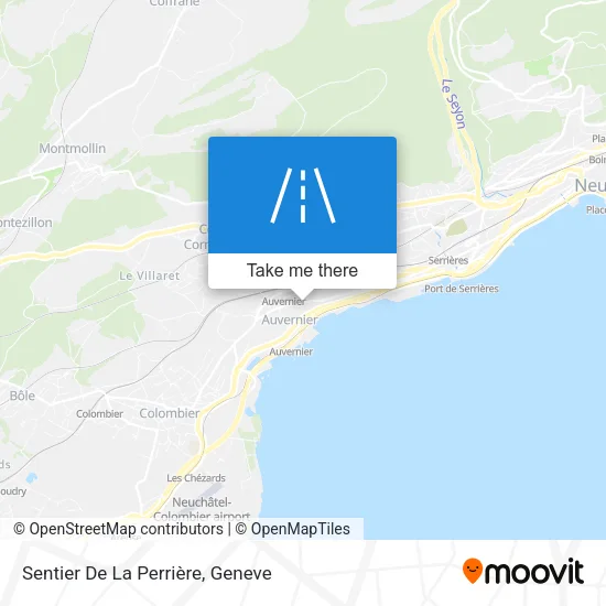 Sentier De La Perrière map