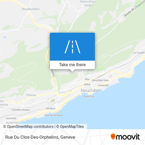 Rue Du Clos-Des-Orphelins map