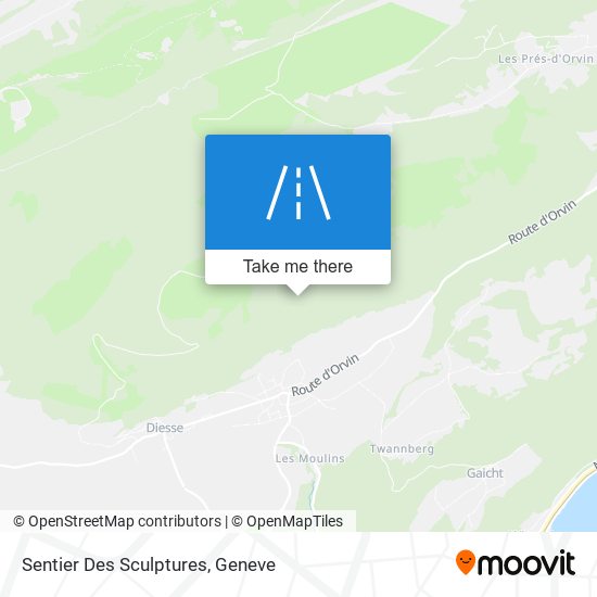 Sentier Des Sculptures map