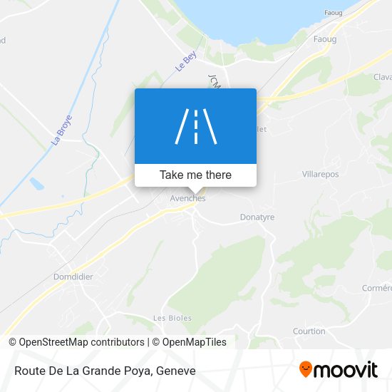 Route De La Grande Poya map