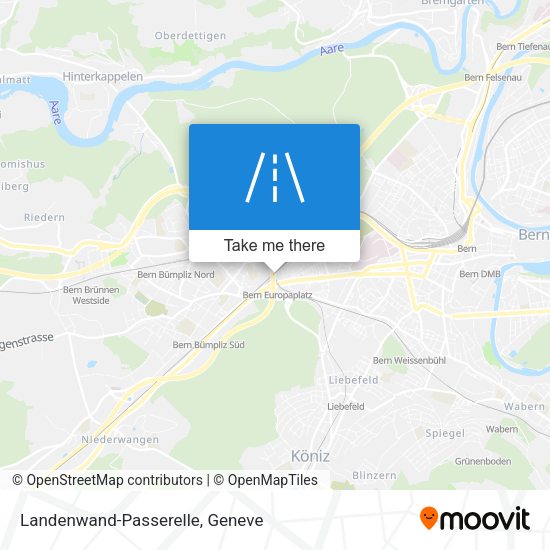Landenwand-Passerelle map