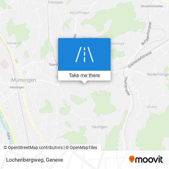 Lochenbergweg map