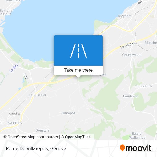 Route De Villarepos map